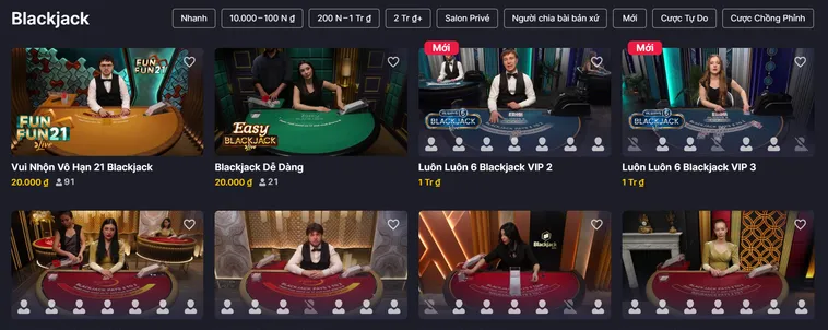 Blackjack Live Tại RikBet Trò Chơi Cá Cược Đẳng Cấp Với Tỷ Lệ Thắng Lớn